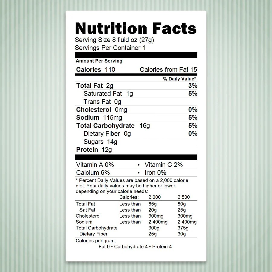 2 cow milk nutrition facts